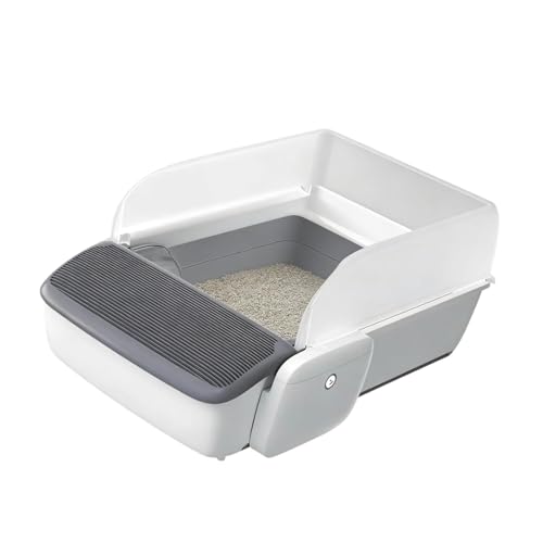 Self-Cleaning Cat Litter Box with App Control | Odor-Free Design & Slim Scooper