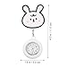 Imagen de Ipetboom Reloj de Bolsillo Elástico con Diseño de Conejo Reloj de Pecho para Médicos y Enfermeras Decoración Creativa y Práctica para Profesionales