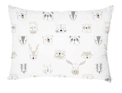 Image of Bunnikins & Clover Toddler Pillows with Pillowcase, 13 inchx18 inch Soft Cotton Kid Pillows for Sleeping, Bedding Small Pillow for Boys and Girls Aged 2-5 Years