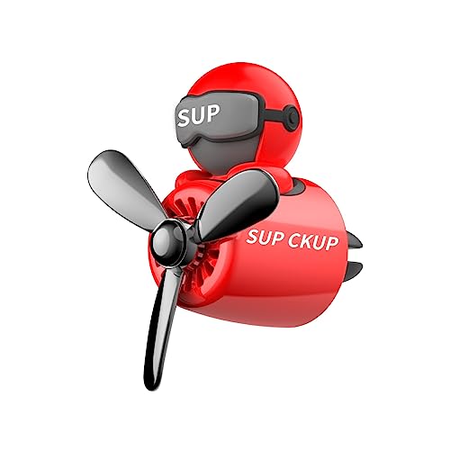 DAYUJIAN Cartoon Car Air Freshener,Cute Car Diffuser Rotating Propeller Air Outlet Vent Fresheners,Aromatherapy Ornament Car Accessories,Air Fresheners for Cars,Creative Car Perfume Decoration