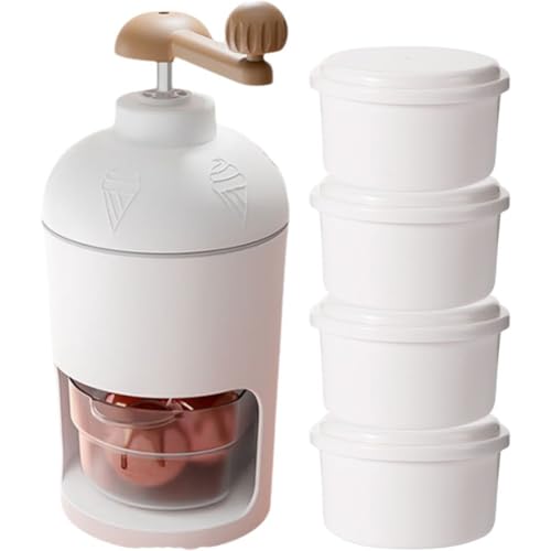 Toivexa かき氷器 手動 アイスクラッシャー かき氷メーカー ふわふわ かき氷機 砕氷器 砕氷機 氷粉砕 小型 かき氷メーカー 手動かき氷器 ステンレス鋼刃 滑り止め 使用簡単 水洗い可能 DIY 業務用 自家製 家庭用 キッチン用具