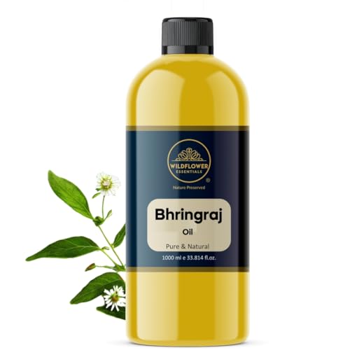 Image of Bhringraj Oil (Eclipta alba) Pure | Non-Sticky | Lightweight | For Scalp & Hair | Men & Women (1000ml)