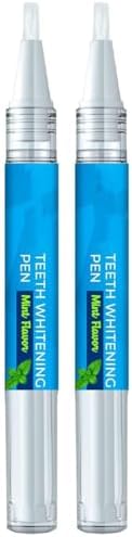 Azonee 2 Pcs Teeth Whitening Pens, Teeth Whitening Essence Teeth Stain Remover Purely White Deluxe Teeth Whitening Kit, Fast and Effective Removal Tooth Stain (Natural Mint Flavor)