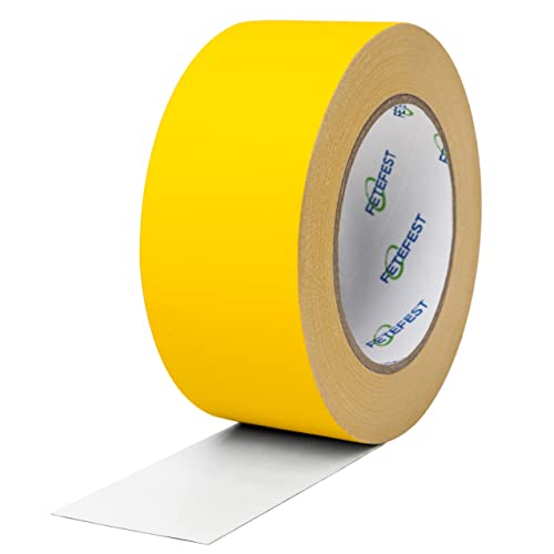 Fetefest Gaffers Tape Yellow Heavy Duty, 2' by 30 Yards, Professional Grade Gaffer Tape...