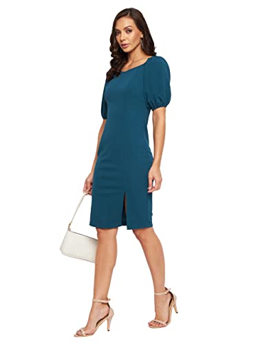 Image of Miss Olive Women's Polyester Bodycon Knee-Length Dress