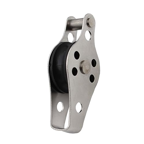 CHILDWEET Nylon Rope Pulley Wire Rope Pulley Crane Wheel Pulley Lift Tools Pullies Boat Pulley Rolling Cart Accessories Pulley Block Marine Pulley Pully Pulley Swivel Stainless Steel Pulley