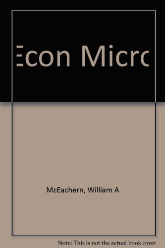 Econ Micro 0324587392 Book Cover