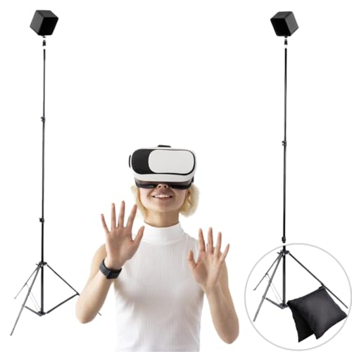 Skywin VR Tripod Stand, Base Station Mount (2 Stands), Compatible with Steam VR Base Station 2.0, Oculus Rift Constellation (Black)