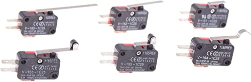 Micro-interrupteur SPDT V-153-1C25 avec actionneur à levier momentané 1NO 1NC