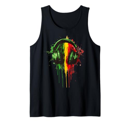 Rasta Reggae Casque Audio Jamaican Pride Débardeur