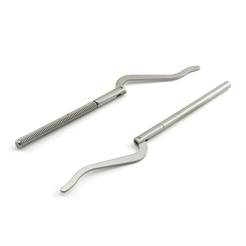 PZRT 2-Pack Metal Money Clip Bar 80mm Wallet Replace Parts Spring Clamp Cash Holder Leathercraft Accessories Silver Color 2 Types3