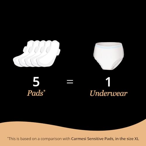Carmesi Disposable Period Panties for Women - Pack of 4 (XL-XXL) | 360° Protection for Super Heavy Flow | Leak Proof & No Rashes | Maternity Panties | All Night Protection |... - Image 4