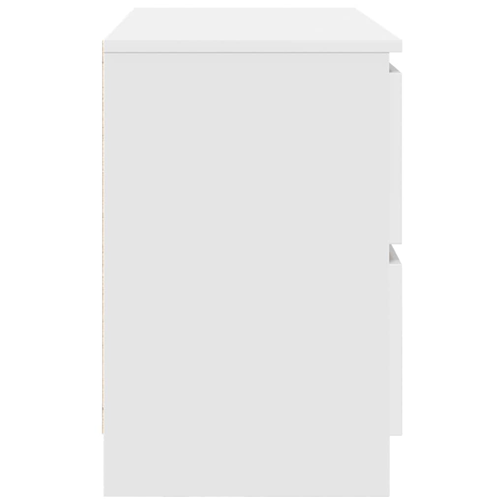 vidaXL Mobile Porta TV Bianco 80x35x54 cm in Legno Multistrato