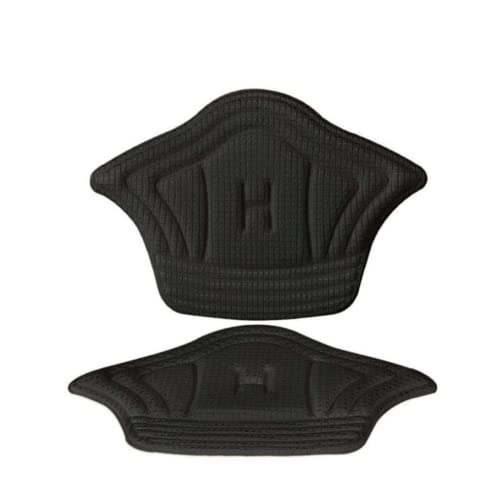 02 Pares De Protetor De Calcanhar Revestido Confortável Tornozelo (Preto)