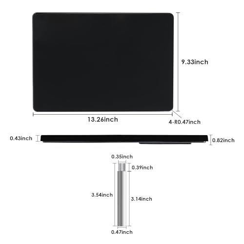 Weilianda Home Theater Seating Series Swivel Tray Table for Wei lianda Home Theater Seat Compatible with 0.47 inch Holes Matte Black by Weilianda - Used condition - Image 3