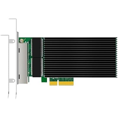 GLOTRENDS ST7419 2.5Gb Network Card with 4 RJ45 Port, Intel I226-V Controller, PCIe 3.1 x4, Low Profile, Support PXE Boot, for Router NAS ESXi Proxmox