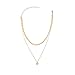 Cyntan Gold Tone Choker Necklace For Women