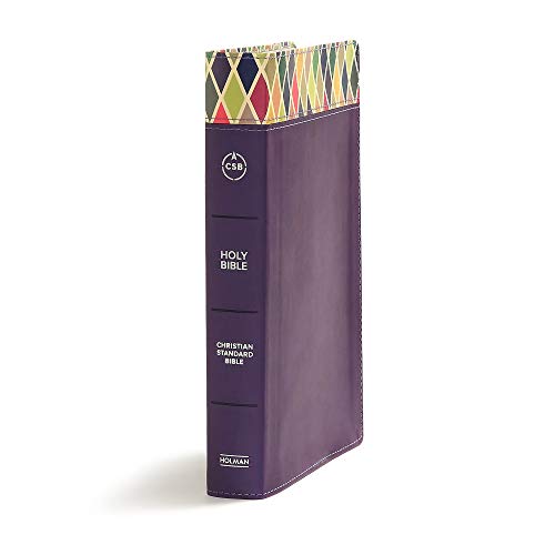 Image of CSB Rainbow Study Bible, Purple Leather Touch