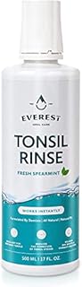 Everest Mouth Wash & Tonsil Stone Remover – Natural Mouthwash or Oral Rinse Liquid to Help Soothe Tonsils, Fight Bad Breath, & Relieve Dry Mouth – Paraben & Alcohol Free Treatment, Spearmint (1)