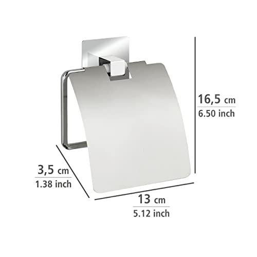 Toilettenpapierhalter ohne Bohren aus Edelstahl von WENKO Turbo-Loc