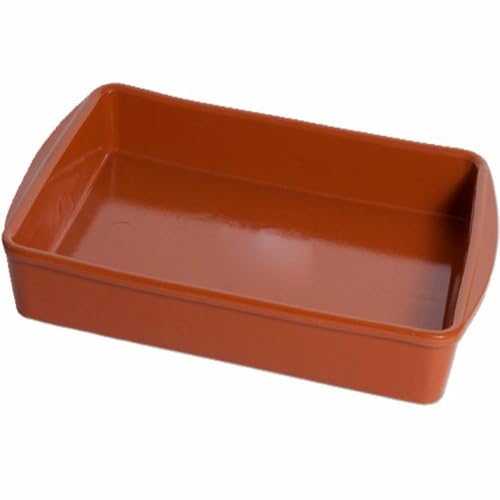 Valdearcos Fuente Rectangular Barro Alas 38x26 Cm