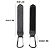PandaEar 3 Pack Universal Stroller Hooks for Bags, Heavy Duty Stroller Organizer Hooks for Shopping Bags, Purses, Baby Bags, Adjustable Stroller Accessories(Black)