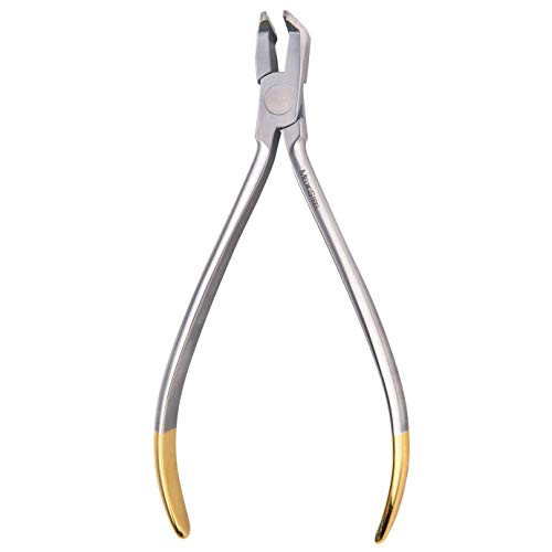 Medicsteel Universal Cut & Hold Distal End Cutter With Tc Inserts - Premium Long Handle Orthodontic Pliers - Dental Wire Cutters Hold Braces Premium Stainless Steel - 6 Inch (15 Cm) #TOP2