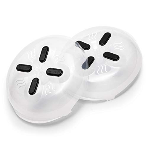 Juvale Clear Microwave Plate Covers for Food (11.5 in, 2 Pack)