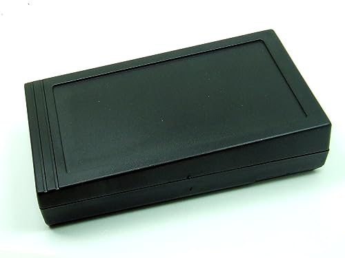 POPESQ® 1 pz. x Contenitore 145x81x35mm con Vano batteria Nero Plastica #A1639