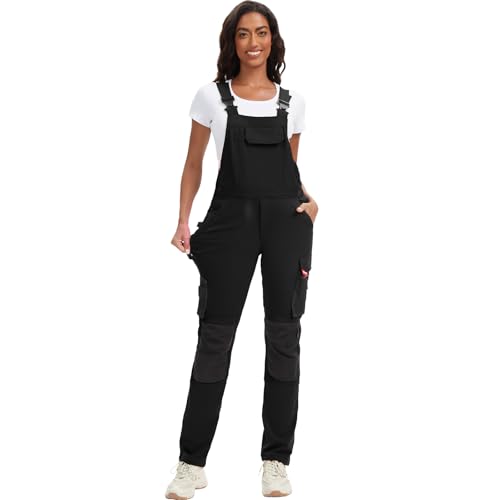 WORK IDEA Damen-Arbeitslatzhose mit guter Dehnbarkeit, vielen Taschen und teilweiser Verwendung von Cordura-Gewebe für erhöhte Abriebfestigkeit, geeignet für Verschiedene Arbeitsumgebungen