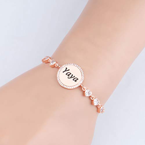 Kuiyai Grandma Gift Bracelet Gigi Bracelet Birthday Gifts For Grandma Godmother Family Jewelry (Br-Yaya Rg) #TOP4