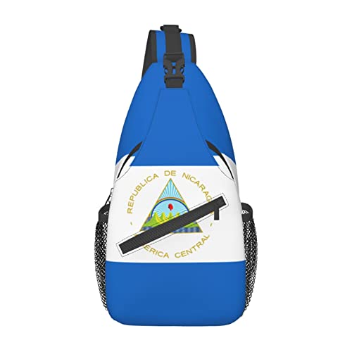 Mochila bandolera unisex negra estilo diario miniatura 2