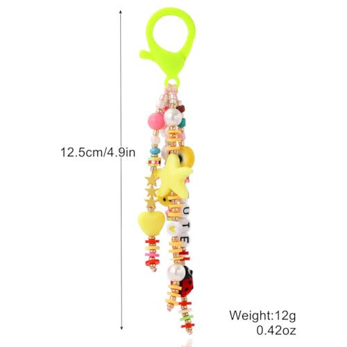 Keychain pendant, smiling face, LOVE letter pendant, gift for friends and couples, cute backpack accessories4