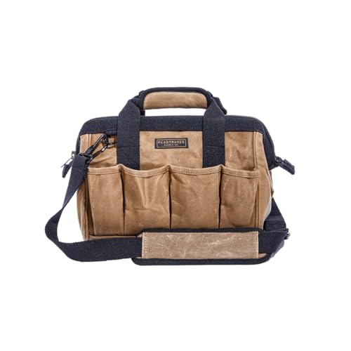 Readywares Tool Bag, Heavy Duty Waxed Canvas Bag for Gear, Tools, Supplies and Equipment (12