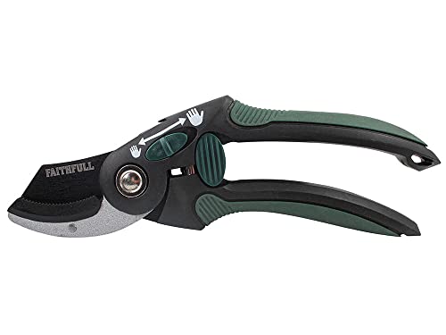 Faithfull FAICOUANV8 Countryman Anvil Secateurs - 215mm (8in) Cutting Cap: 16mm (5/8in), Green
