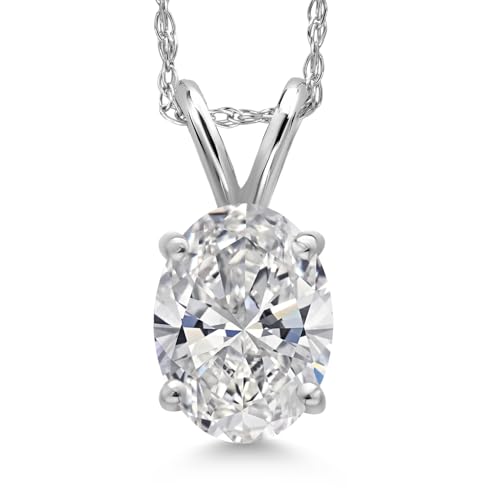 Gem Stone King 1.00 Carat Oval Pendant