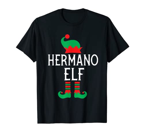 Hispanic Christmas Hermano Hermano Elf Spanish Familia Camiseta