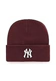 '47 Brand Beanie NY Yankees B-HYMKR17ACE-KM Dunkelrot, Size:OneSize