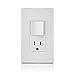 Leviton Decora Combination Switch and Tamper-Resistant Receptacle, T5625-W, White