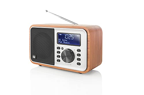 Dual DCR 51 DAB+ / UKW Radio mit Akku und Bluetooth, Braun
