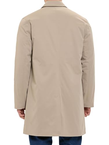 Redbridge Übergangsmantel Kurzmantel mit Knopfleiste und Kragen Eleganter Mantel für Frühjahr und Herbst für Business und Smart Casual Beige XXL