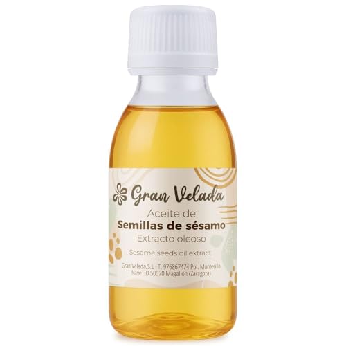 Gran Velada - Aceite de Sésamo 100ml | Extracto Oleoso Vegetal Emoliente Antioxidante y Acondicionador | Para Cosmética Natural Facial Corporal Capilar y Aceites de Masaje