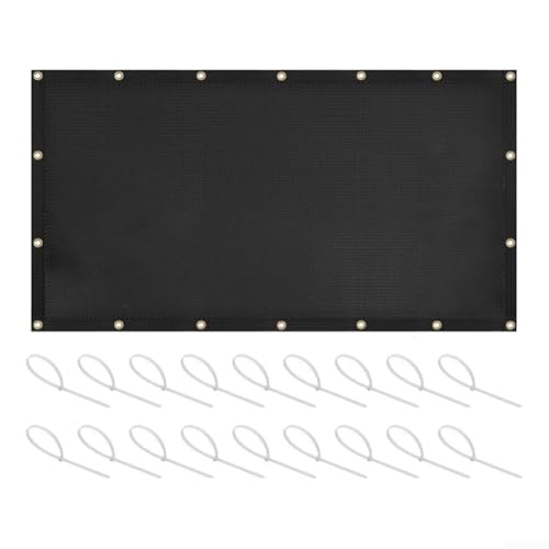 HEBEOT Heat Shield Mat For Wall Behind Grill, Fireproof Grill Heat Shield Waterproof Balcony Privacy Fence Screen Heat Shield For Grills(91.5 * 183cm)