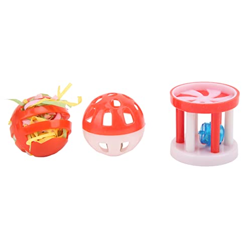 Brinquedos para Pés de Papagaio, Quebra-cabeça, Bola de Forrageamento, Brinquedos para Pássaros, Tre