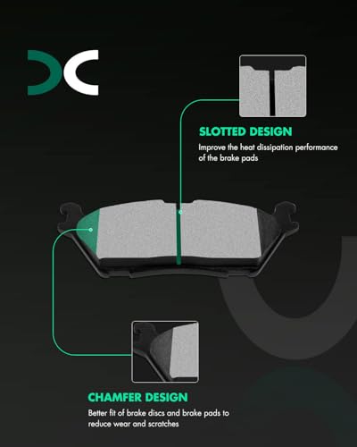 Image of D1414 D1790 SCITOO Disc Brake Pads Sets Front Semi-Metal Rear Ceramic 8pcs Fit For Ford For Expedition 2018-2019,For Ford For F-150 2015-2019,For Lincoln Navigator 2018