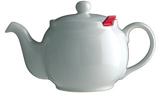 London Teapot Company-Chatsford 6-Cup Teapot with One Red Filter, White