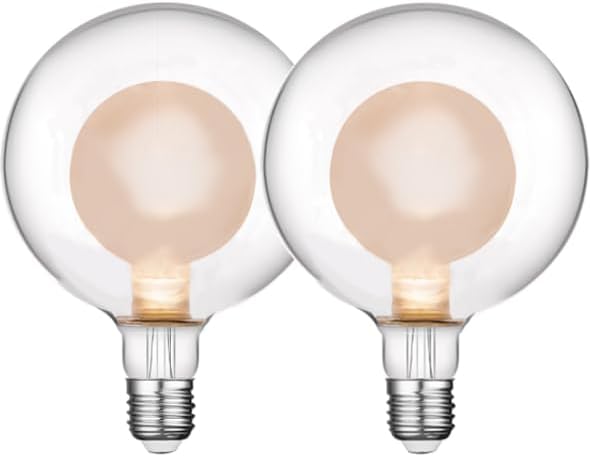 LED電球 エジソン電球 40W形相当 E26口金 4W 電球色 2700K 300lm フィラメント電球 二層 装飾 エジソンバル