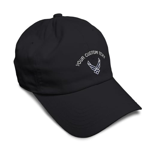 Image of Speedy Pros Soft Baseball Hat Embroidered Dad Hat Air Force Emblem Embroidery Men & Ladies Baseball Cap Cotton