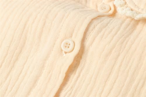 Mud Kingdom Girls Shirts Peter Pan Collar Lace Long Sleeve Cute Blouse Casual4