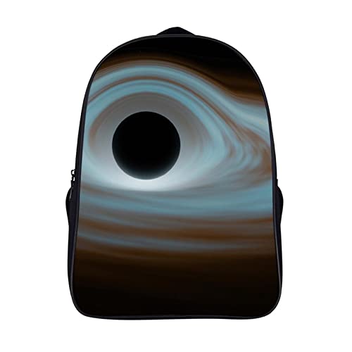 Mochila de hombro con agujero negro para el instituto